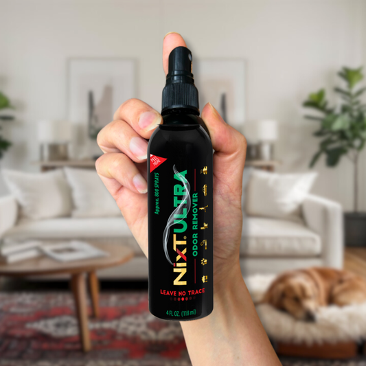 NixT Permanent Odor Remover – Powerful, Non-Toxic, No Masking Scent | 4oz Bottle delivers 800 sprays